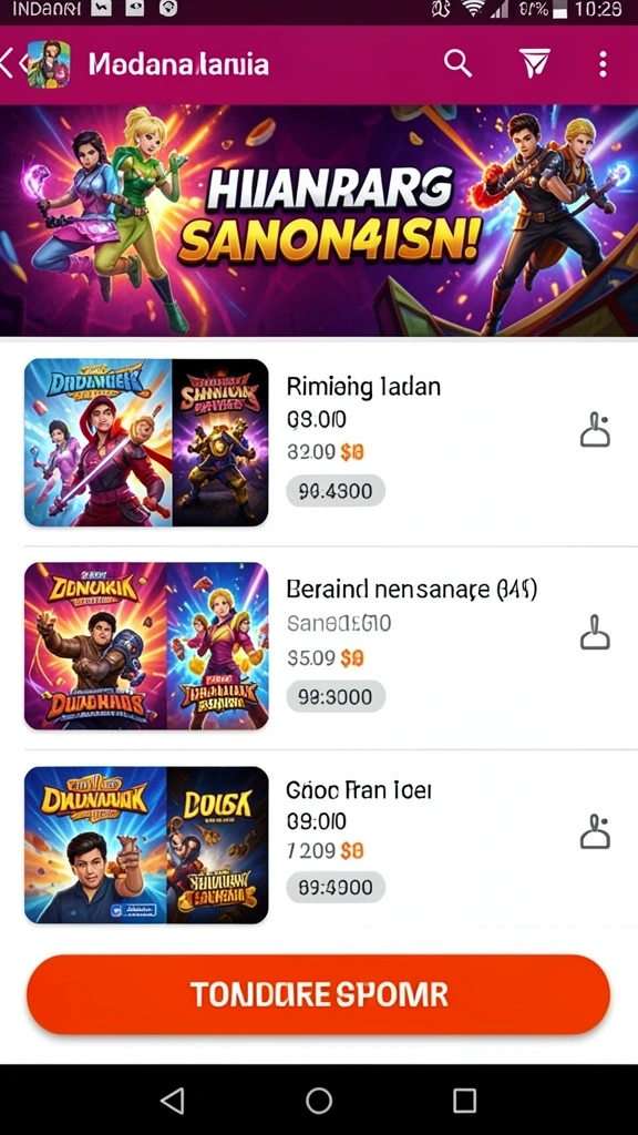 Tampilan karakter utama yang memukau.