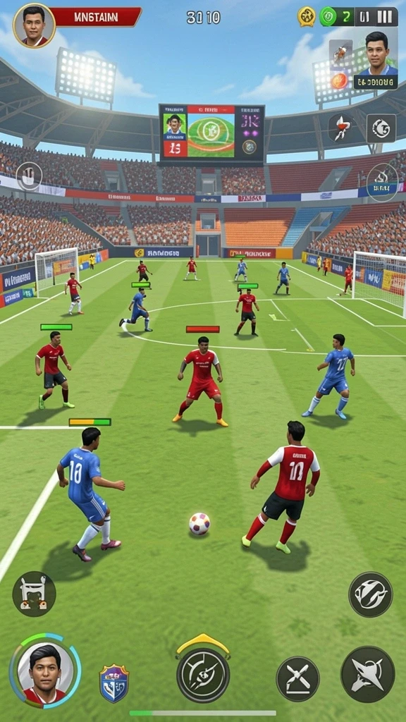Momen aksi mendebarkan dalam gameplay.