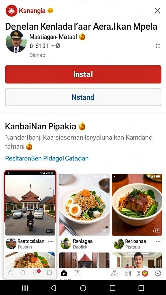 Screenshot menunjukkan karakter unik dalam gameplay.