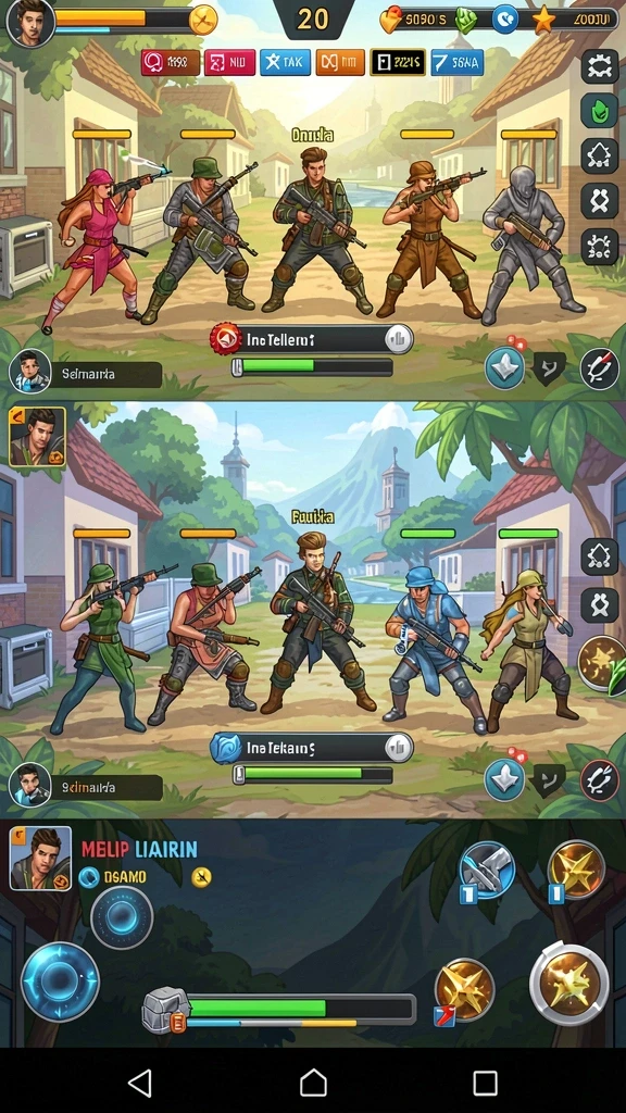 Arena pertarungan yang menantang dan strategis.