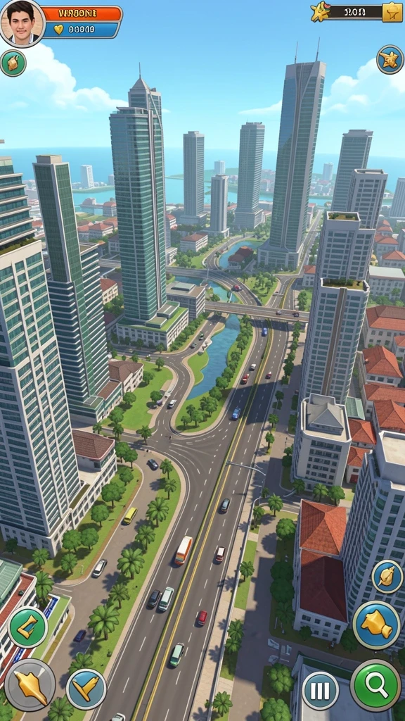 Screen gameplay dengan berbagai mode permainan.