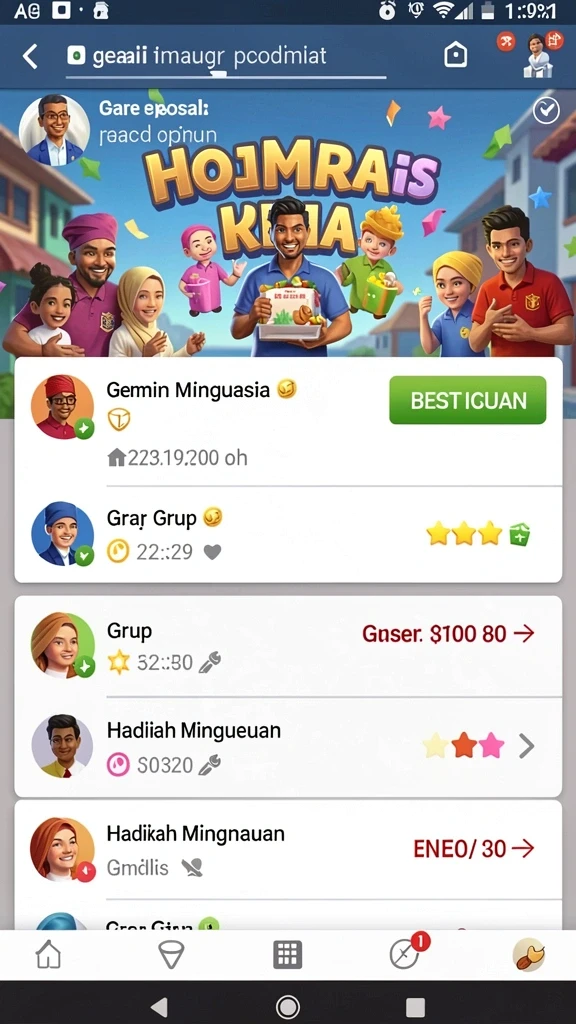 Beragam pilihan permainan judi yang tersedia.
