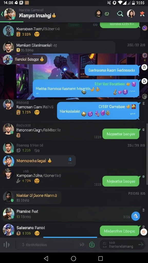 Fitur kustomisasi avatar yang menyenangkan dan unik.