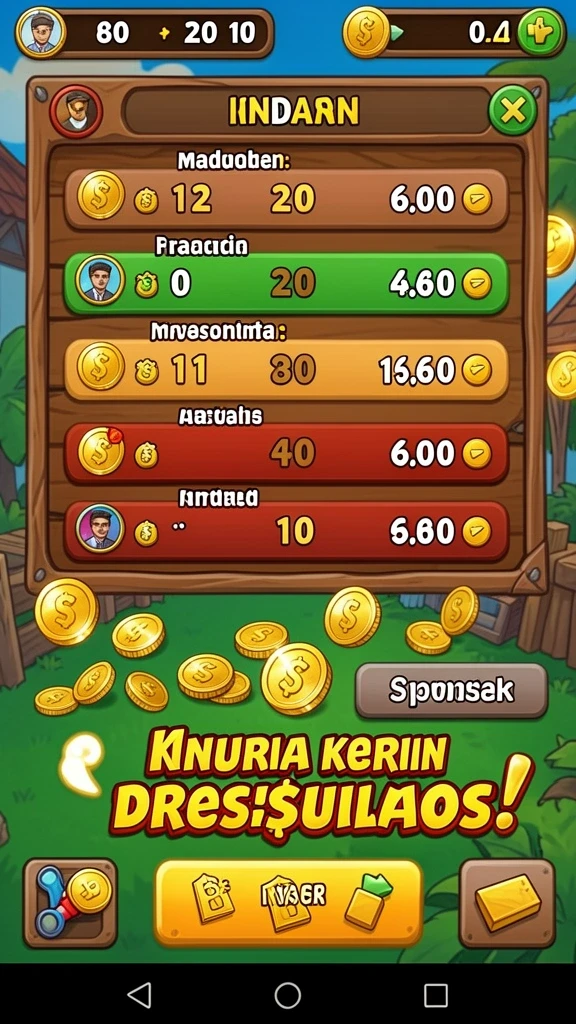 Screenshot 2 menampilkan pilihan tema slot yang beragam.