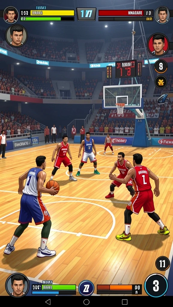 Screenshot menunjukkan tampilan grafis level yang memukau.