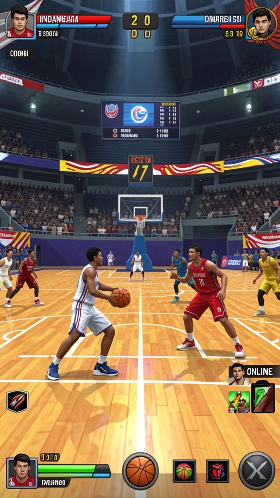Screenshot memperlihatkan mode multiplayer dengan pemain lain.