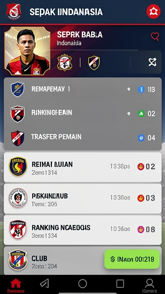 Berbagai pilihan permainan tersedia di aplikasi.