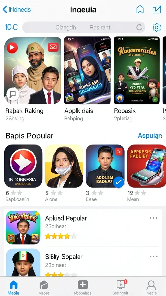 Tampilan menu utama yang menarik dan intuitif.