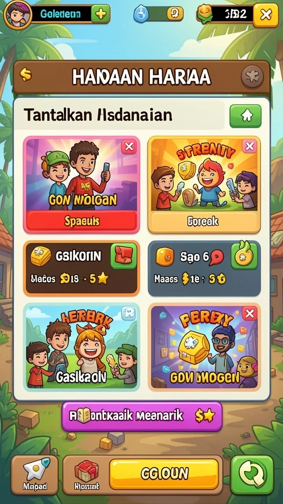 Fitur multiplayer untuk bermain bersama teman.