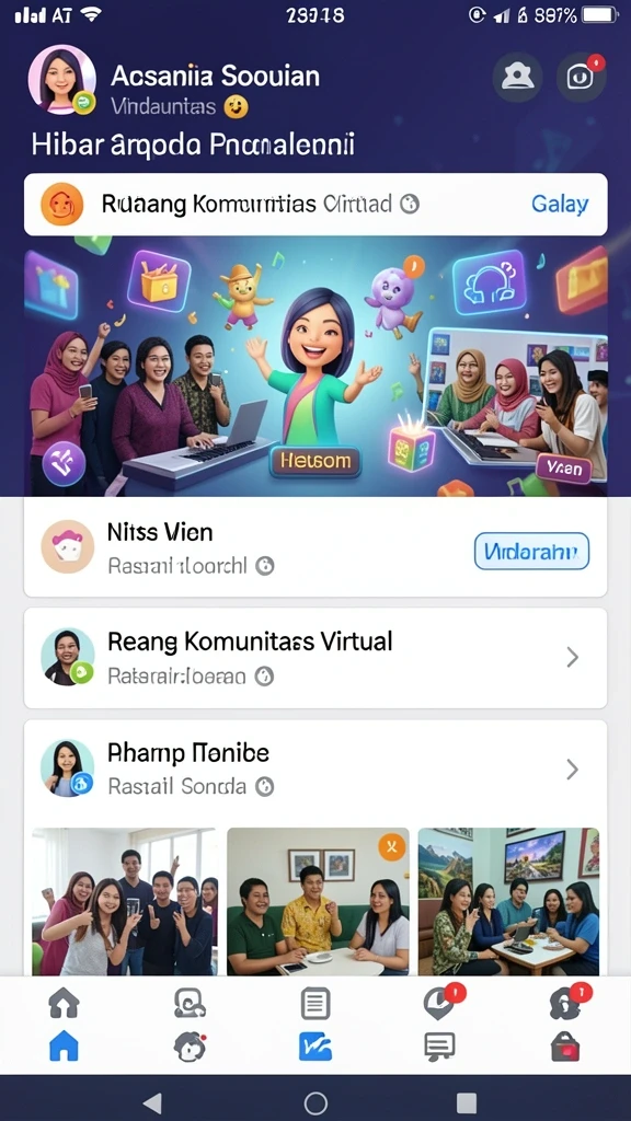 Tampilan antarmuka yang intuitif dan menarik.