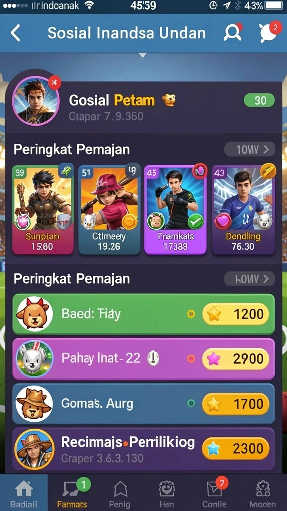 Fitur komunitas yang mendukung interaksi.