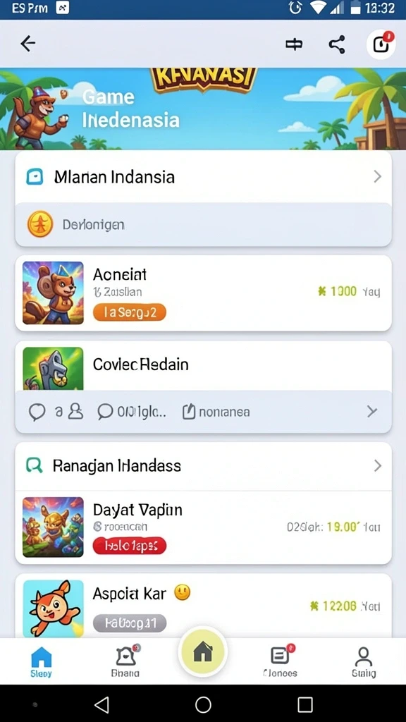 Perlihatkan grafik yang menakjubkan di lingkungan permainan.