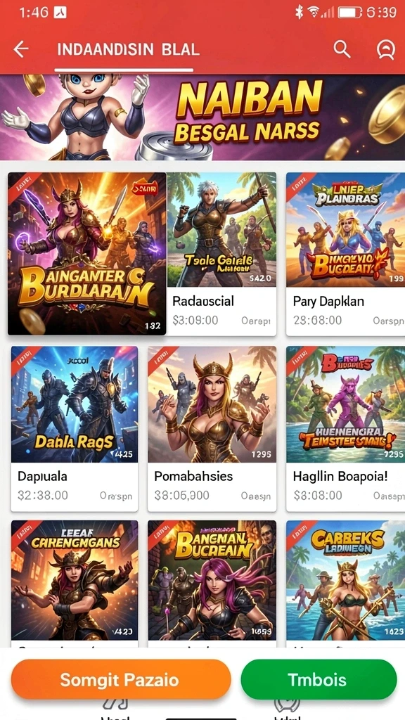 Menampilkan momen seru saat menyelesaikan level.