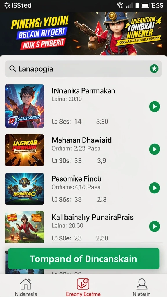 Desain grafis yang memukau dan colorful.